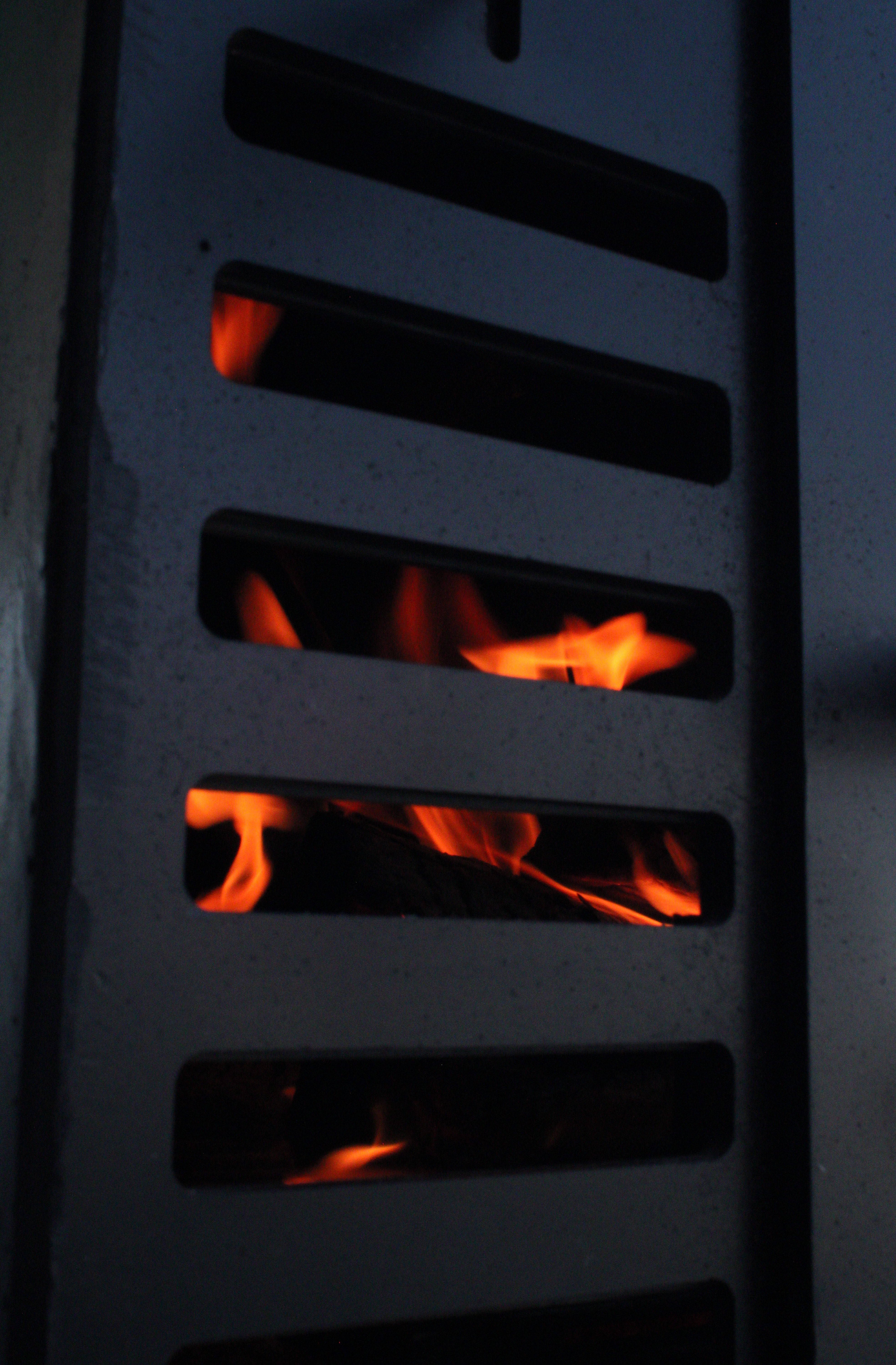 Ember Smoke and Flavor wood-fired smoker outside the restaurant in Erbil